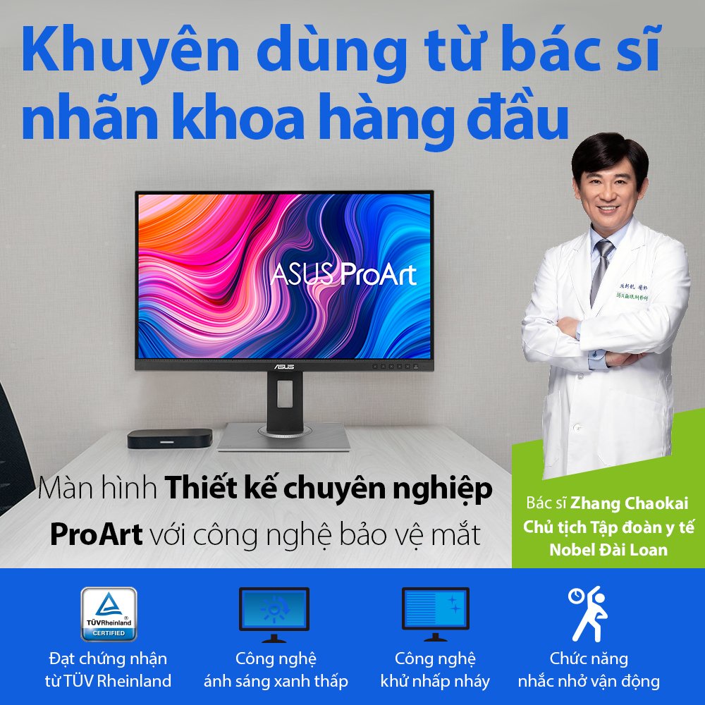 Màn Hình Chuyên Nghiệp ASUS ProArt PA278QV 27" IPS WQHD 100% sRGB 100% Rec. 709 4.7 58 Đánh Giá 119