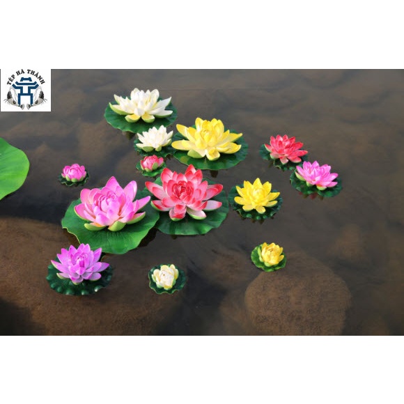 Bông Hoa Sen Nhựa Thả Trên Bể Cá - Cây Trang Trí Bể Cá Cảnh