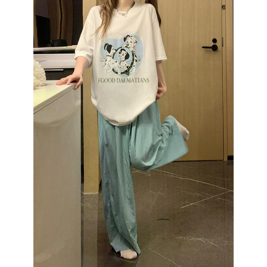 Bộ ÁO Thun + QuầN LụA ChốNg NắNg 63580 Dễ Thương Cho Thú