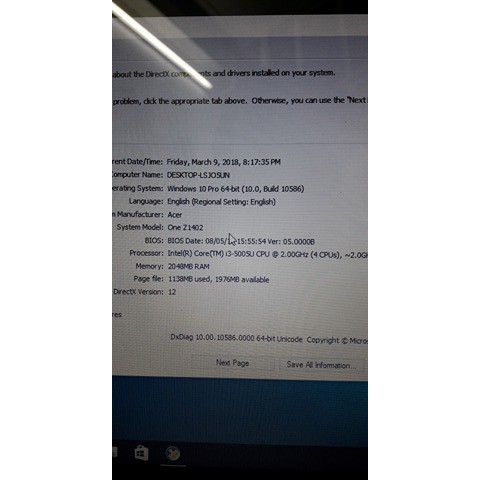 Laptop ACER ONE 14 Z1402 Core i3 đời cuối 2016 đẹp 98% | BigBuy360 - bigbuy360.vn