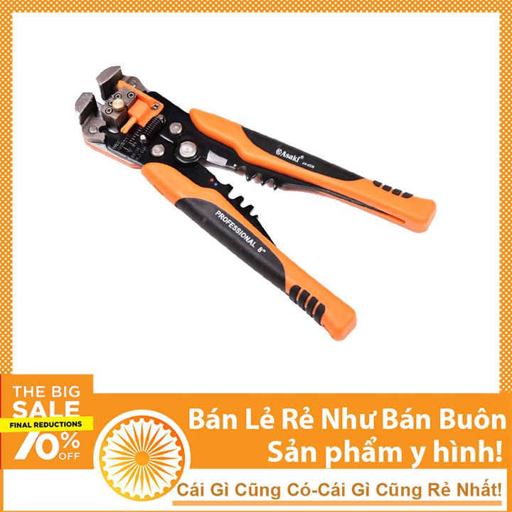 Kìm Tuốt Dây - Bấm Cốt Tự Động Asaki AK-0339 Giá Rẻ