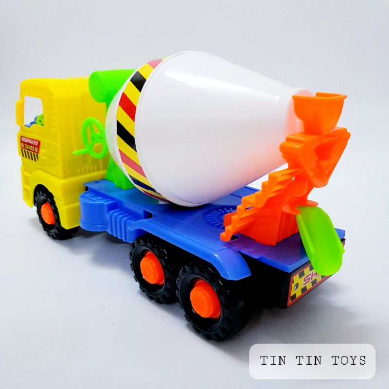 [HÀNG VN - TO - ĐẸP] Đồ chơi xe bồn trộn bê tông chạy trớn 35cm