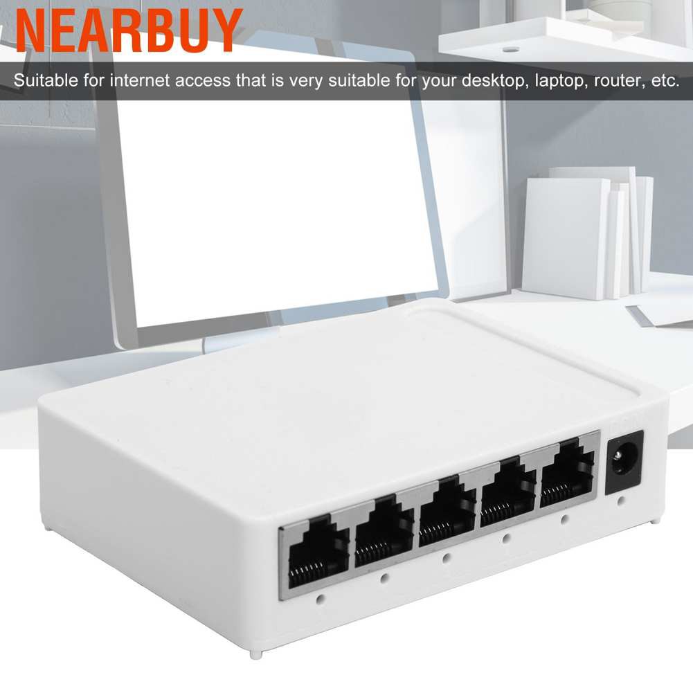 Bộ Chuyển Đổi Mạng Ethernet Tự Động 5 Cổng Rj-45 10 / 100 / 1000 Dc5V | BigBuy360 - bigbuy360.vn