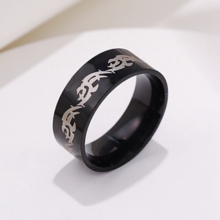 Nhẫn đen bằng thép không gỉ