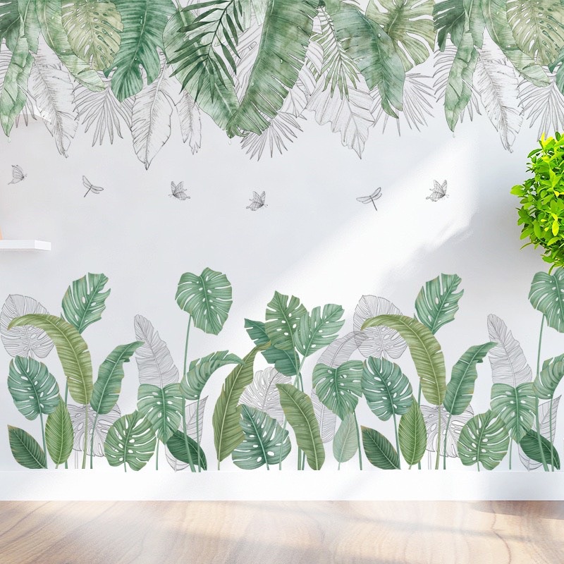 Decal dán tường PHONG CÁCH HÀN QUỐC giấy dán tường decor phong cách thiên nhiên, trang trí phòng