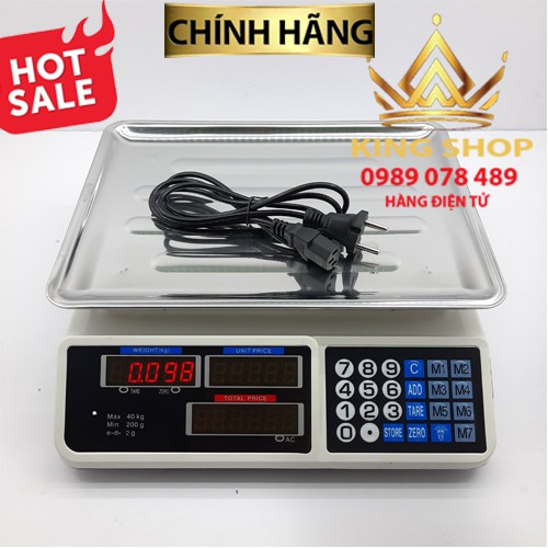 CÂN ĐIỆN TỬ TÍNH TIỀN 40KG, HÀNG CAO CẤP, ĐỘ BỀN CAO | BigBuy360 - bigbuy360.vn