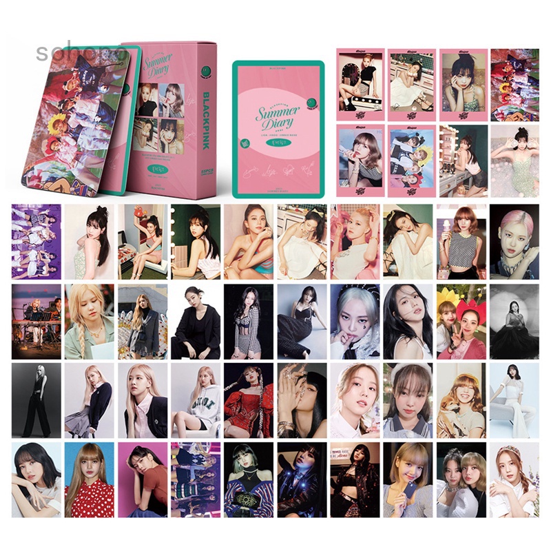 Set 54 tấm thẻ ảnh hình nhóm nhạc BLACKPINK 1st Full Album [THE ALBUM]