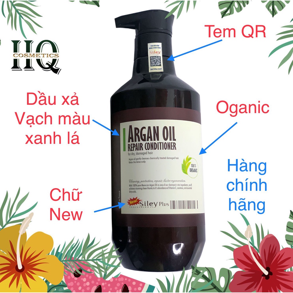 Cặp Gội Xả Siley Argan Oil Siêu Mềm Mượt Phục Hồi 500ml