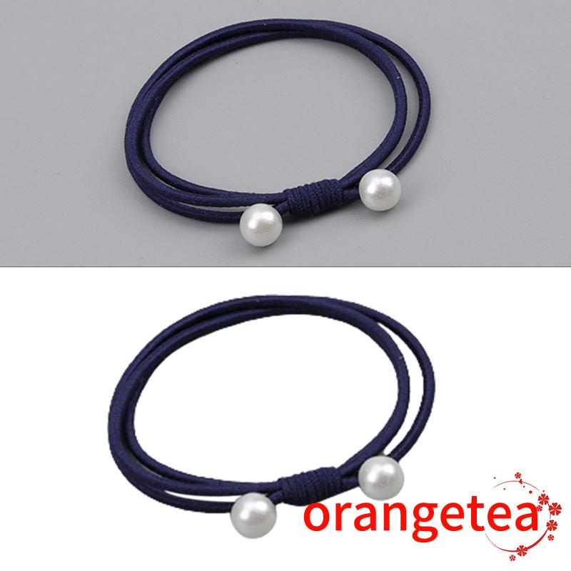 Dây buộc tóc bằng nylon siêu mềm co giãn màu trơn cho nữ