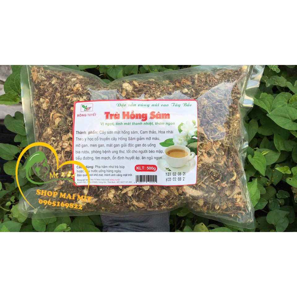 Trà sơn mật hồng sâm 500g