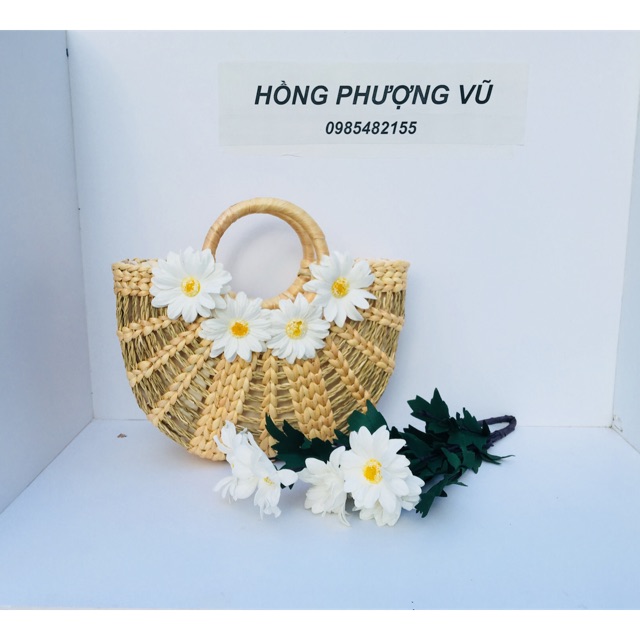 Túi cói khuyết đan chiếu