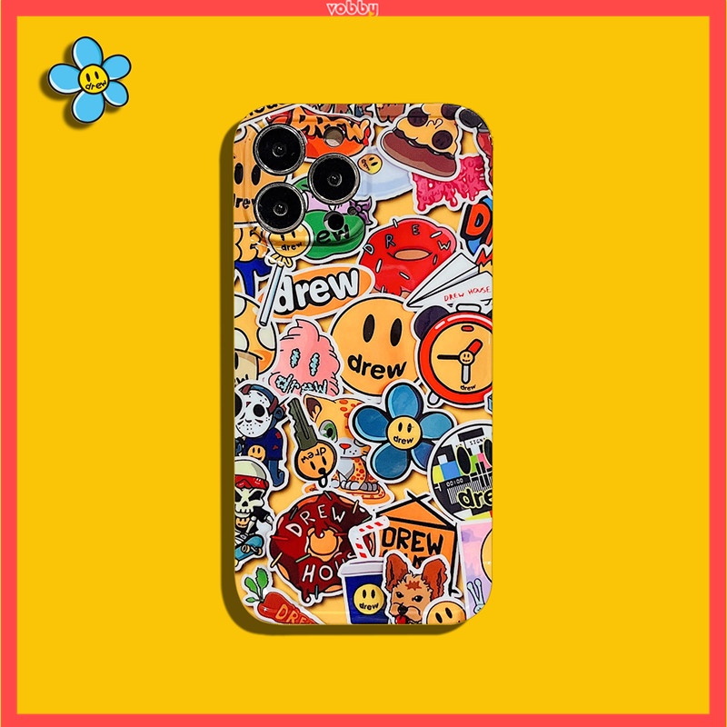 Ốp Điện Thoại IMD Mềm Họa Tiết Hoạt Hình Phong Cách Đường Phố Cho IPhone14 13 12 11 Plus MAX X/XS XR XSMAX 7P/8P