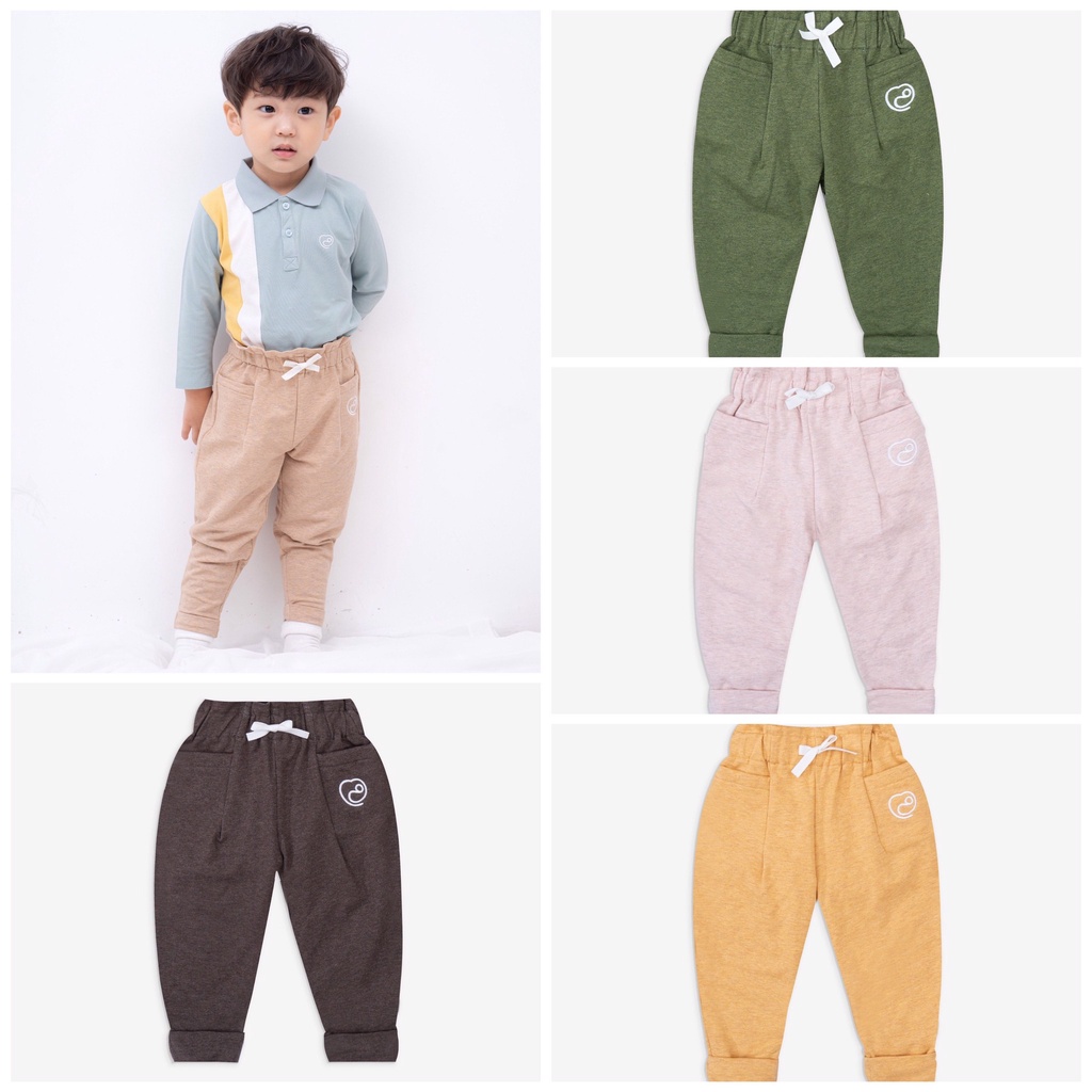 Quần baggy cotton cho bé BU Baby
