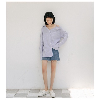 𝗺𝗶𝗲 𝘀𝘁𝘂𝗱𝗶𝗼 - Áo sơ mi lệch vai