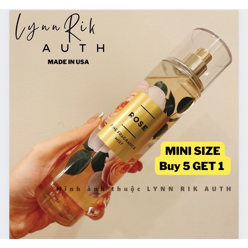 Auth - ROSE _ Xịt Thơm Toàn Thân Body Mist Bath & Body Works
