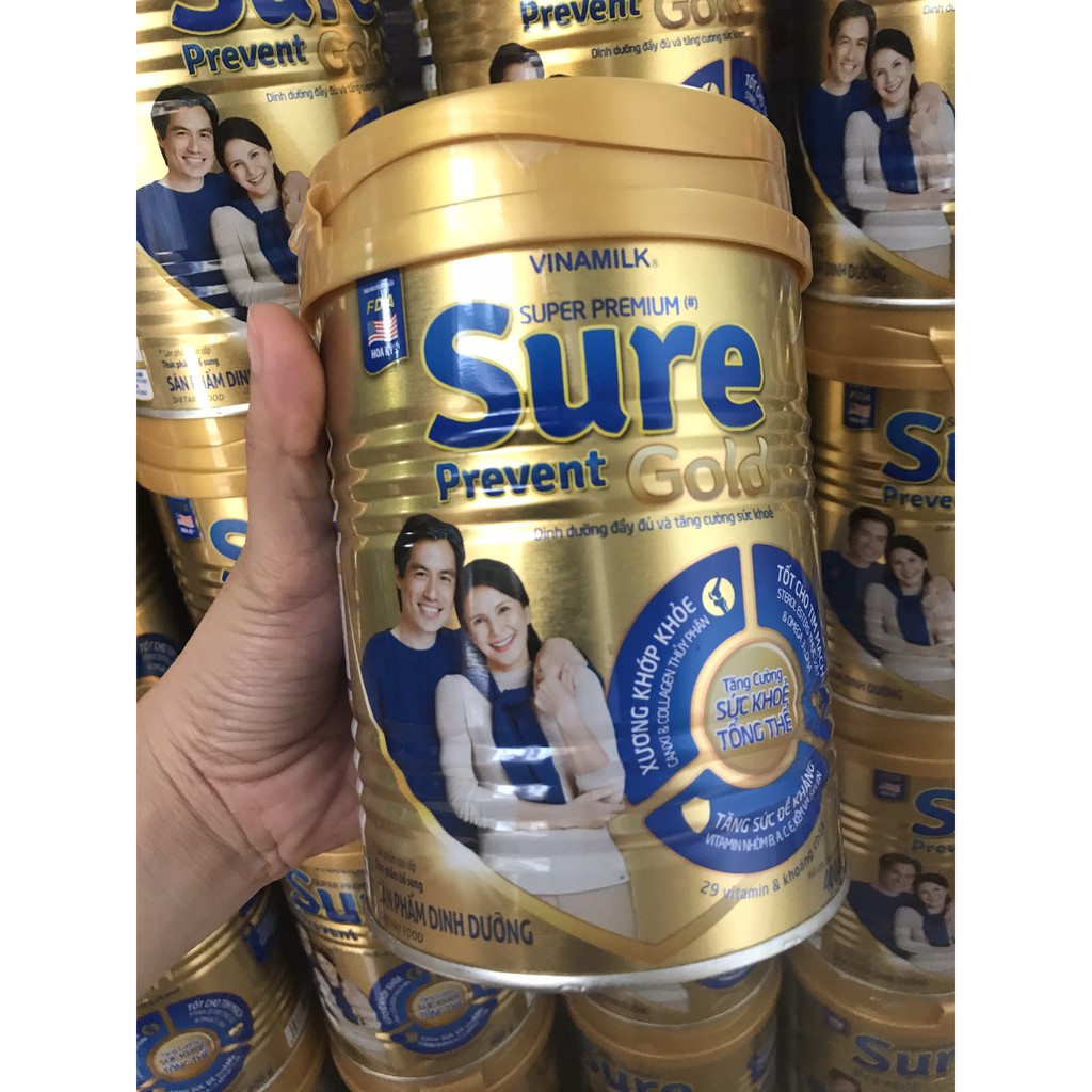 Sữa Vinamilk Sure Prevent Gold 900gr cho người lớn tuổi