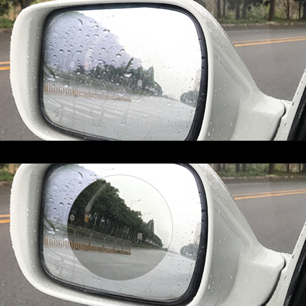 [Coco]2pcs Car Rearview Mirror Anti Rain Film Universal Auto Mirror Waterproof Dustproof Anti-fog Membrane