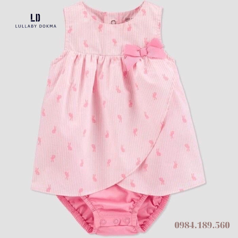 Đầm bé gái, body váy đùi bé gái xuất dư Carter size 3-24m