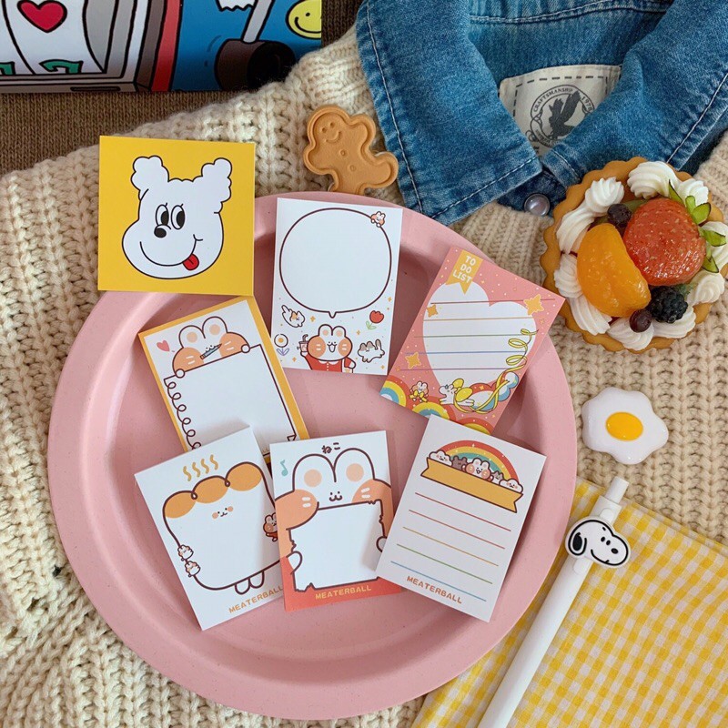 Giấy note ghi chú memo pad mini đáng yêu