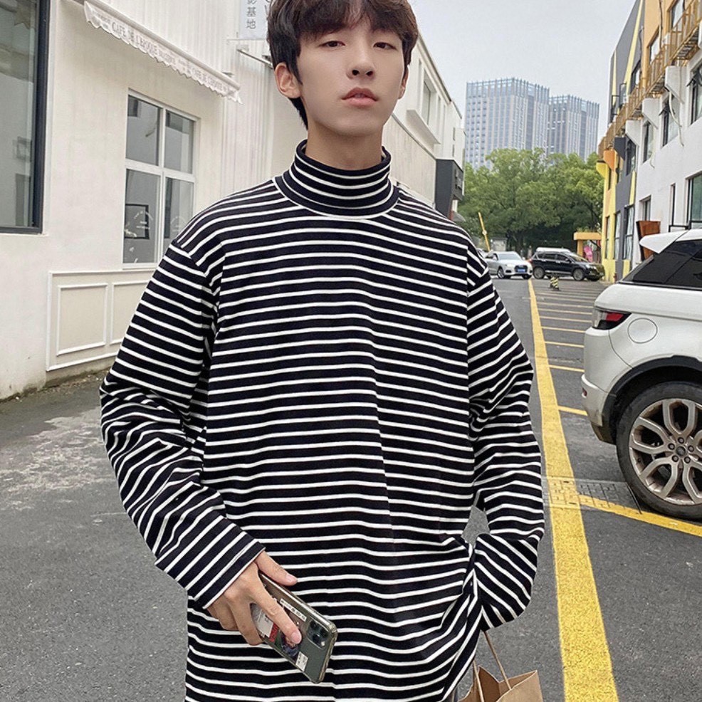 ÁO THUN TAY DÀI ULZZANG SỌC KẺ NAM NỮ