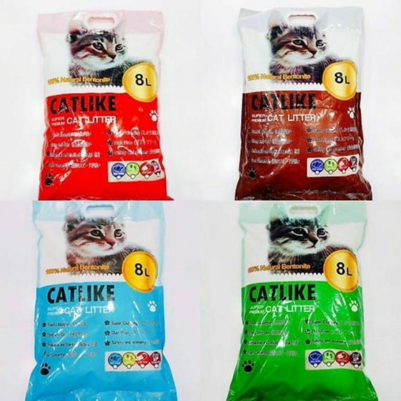 CÁT Vệ Sinh Cho Mèo Cát Nhật Đen, trắng 8L, Catbox 8L, Cát Emily, Cát Like 8L. Đủ mùi hương (chanh, táo, cà phê..)