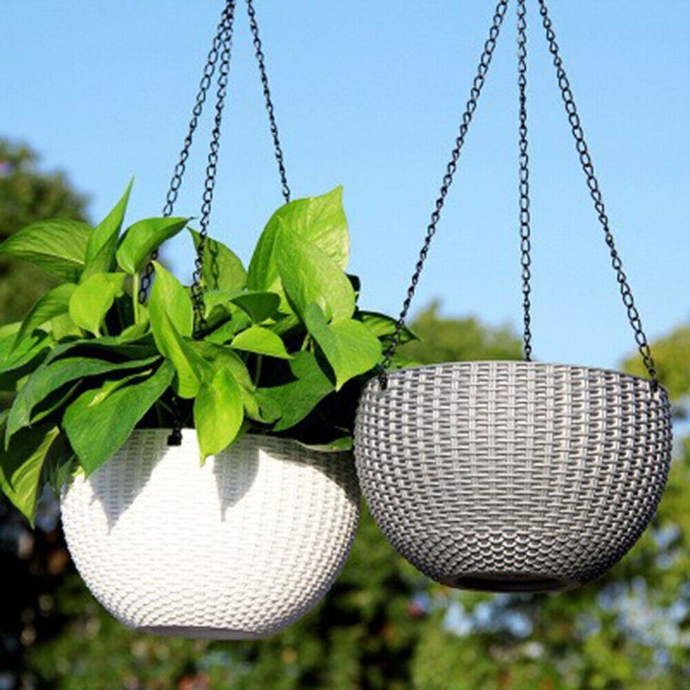 Giỏ Mây Đựng Chậu Hoa Treo Trang Trí Thời Trang