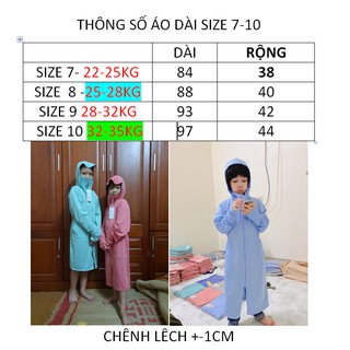 Áo chống nắng toàn thân cho bé