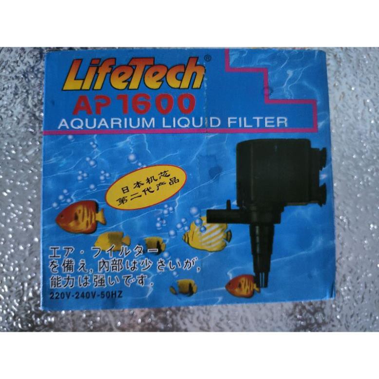 Máy bơm nước bể cá [Lifetech AP 1600] Công suất 23w [Dùng cho bể cá nhỏ >100lit]