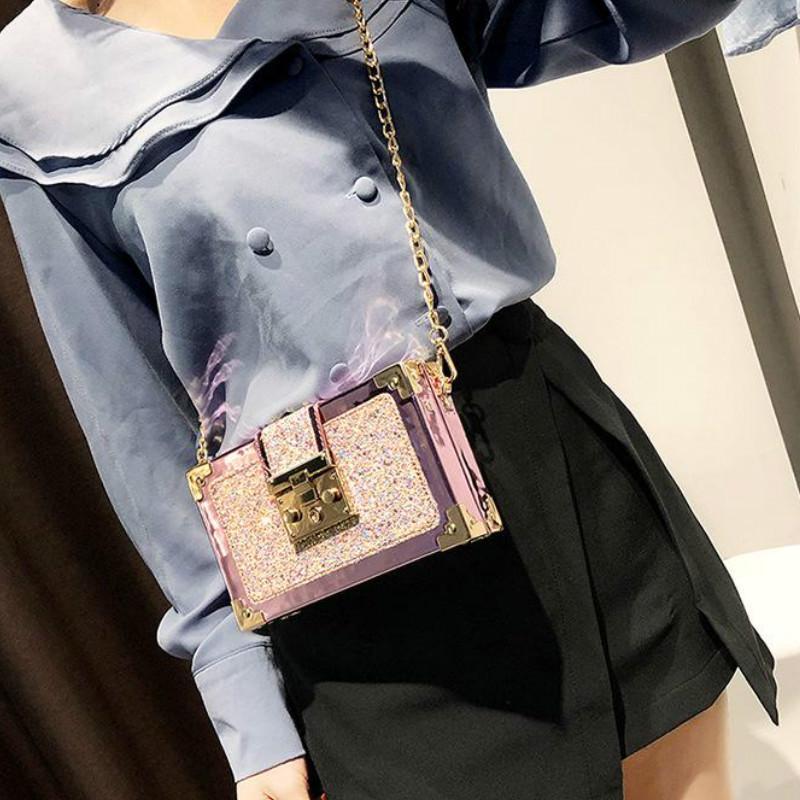 Túi đeo chéo IELGY hình hộp thời trang dành cho nữ