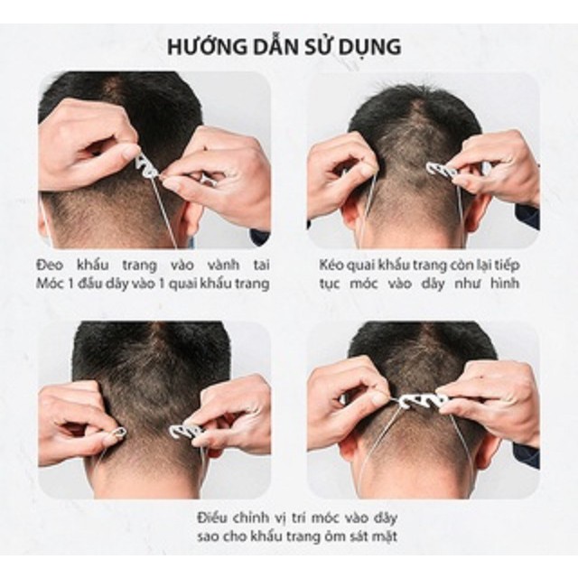 Dây đeo khẩu trang kiểu cong dấu ngã chống đau tai, thoải mái khi đeo khẩu trang cả ngày Belimart_PK197