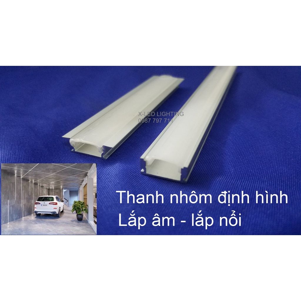 Thanh nhôm led định hình, thanh led hắt, led thanh 5v- 12v - 24v trang trí nội thất