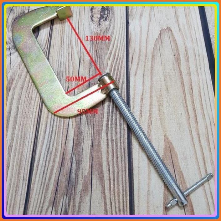 COMBO 4 CẢO VAM CHỮ C 5 INCH KẸP MAX 130MM KIM KHÍ ĐỨC NGUYÊN