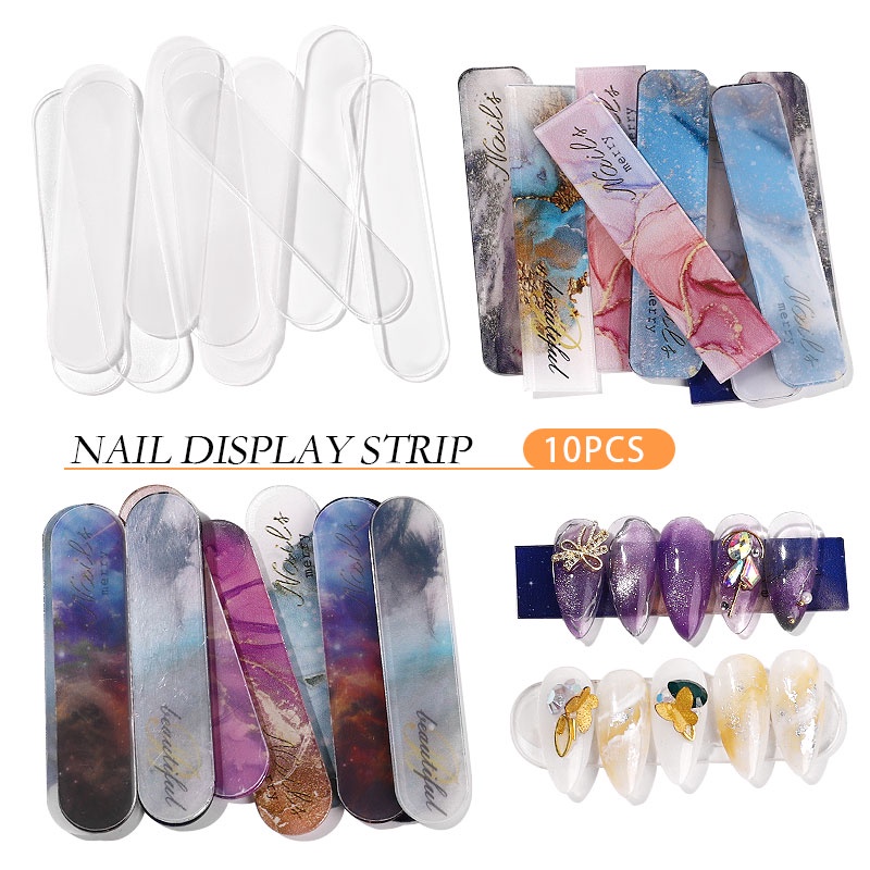 Bộ 10 giá đỡ trưng bày móng tay MISSCHEERING 2023 bằng acrylic tiện dụng