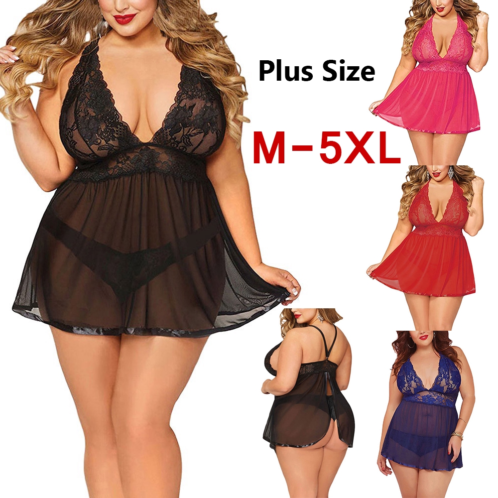 FREESHIP ĐƠN 99K_ Nightwear Underwear Dress Lace With Thongs Women Sexy Lingerie | BigBuy360 - bigbuy360.vn