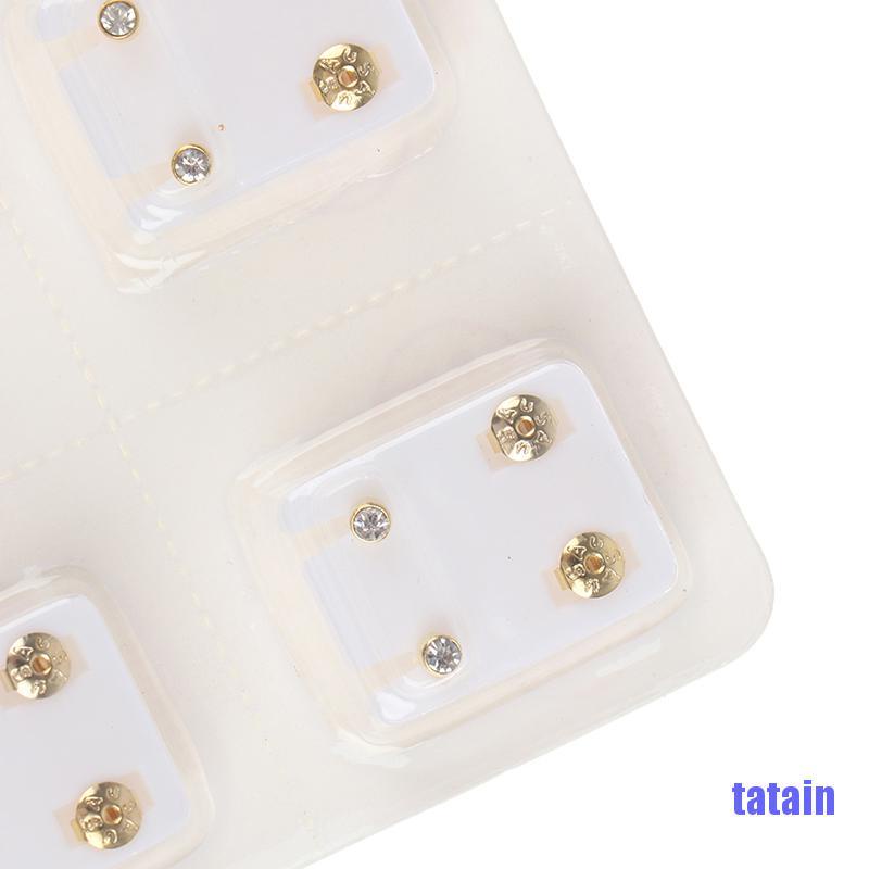 [Hàng mới về] Set 12 chốt chặn bông tai làm từ thép an toàn sức khỏe