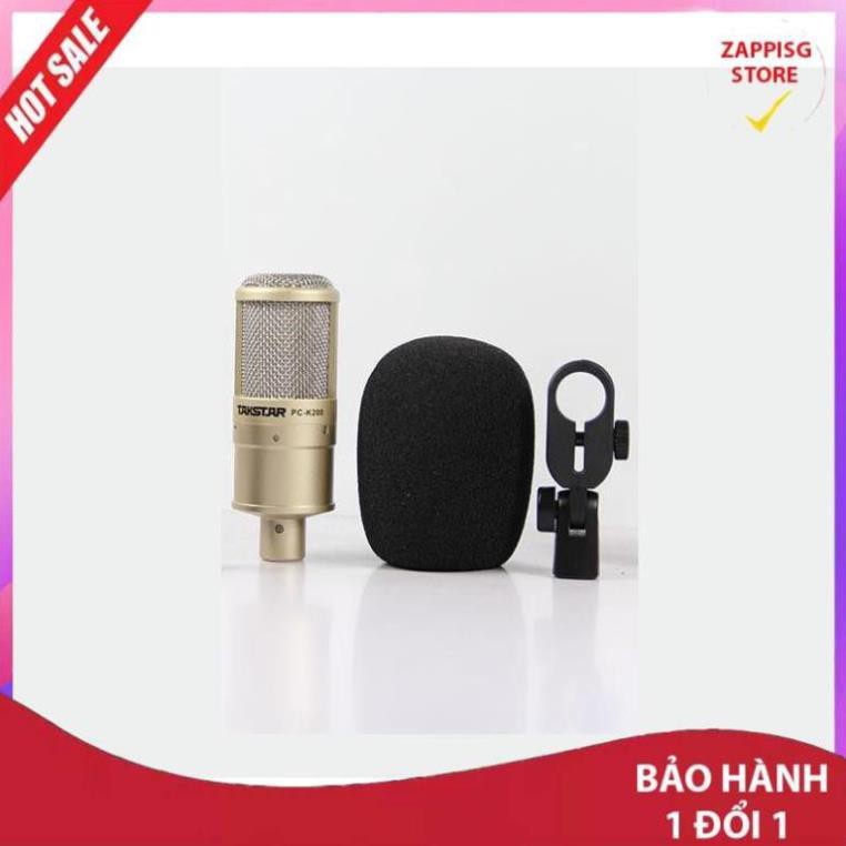 ✔️ Micro Thu Âm PC- K200 Chuyên Nghiệp Cao Cấp, Karaoke, Livestream Không Cần Soundcard