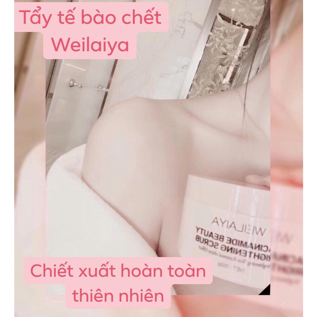 Tẩy tế bào chết Body Weilaiya, loại bỏ tế bào chết, sạch sau dịu nhẹ cho da. Hộp 150g