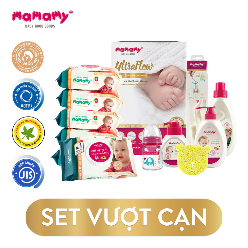 Set sản phẩm Vượt cạn Mamamy chuẩn bị cho bé trước khi sinh (13 món)