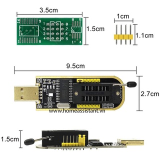 Mạch Nạp Rom Flash Bios Eeprom USB CH341A (Hỗ trợ Router Wifi, máy tính PC)