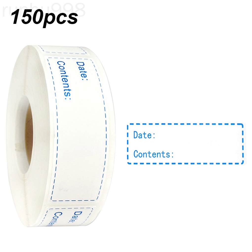 Cuộn 150 Nhãn Dán Ghi Ngày Tháng Dùng Để Bảo Quản Thực Phẩm