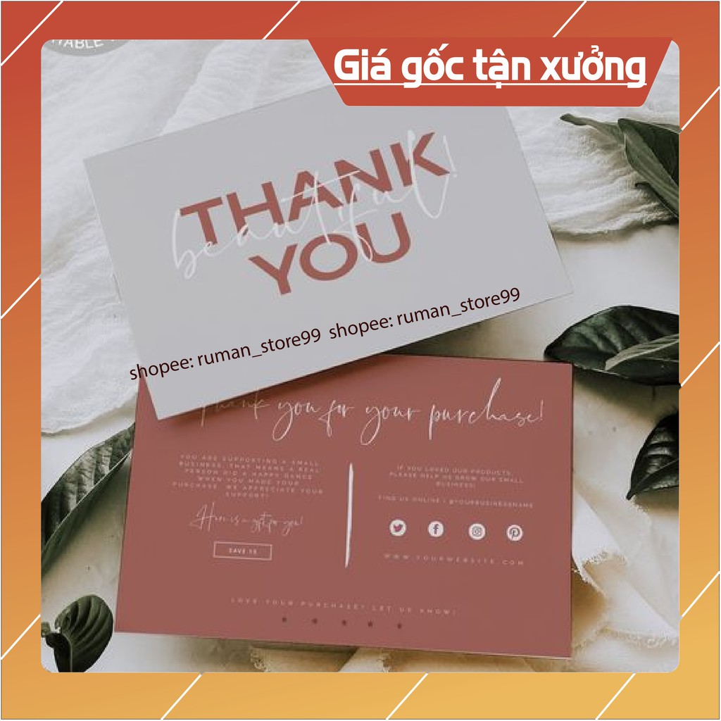 card visit cảm ơn khách hàng