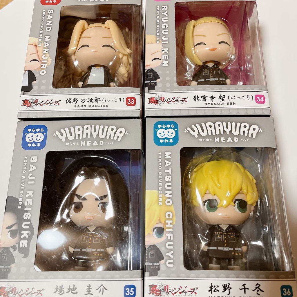 Mô hình cứng chibi Tokyo Revengers YuraYura HEAD Figure Comic chính hãng Nhật Bản