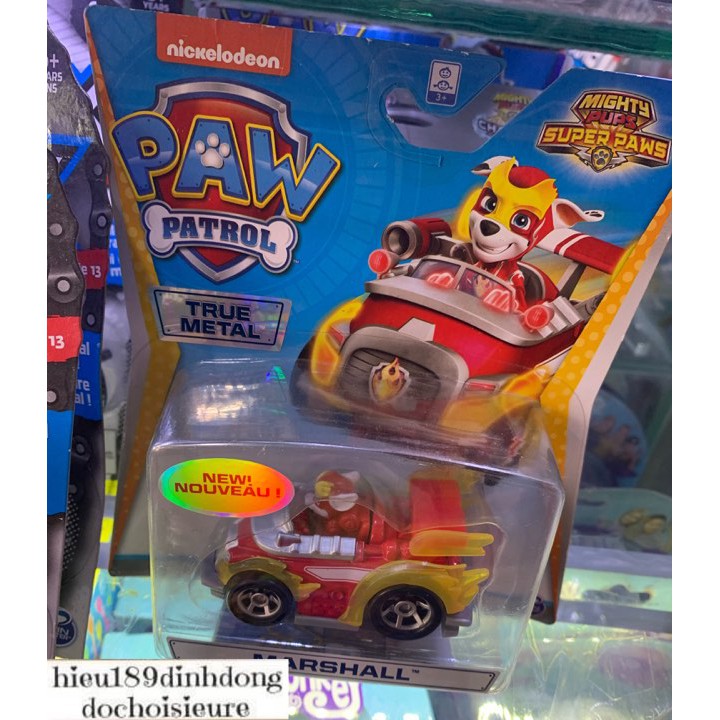 Chó cứu hộ xe sắt Paw patrol chính hãng Spin master xuất mỹ canada (Khách hàng chat chọn mẫu)