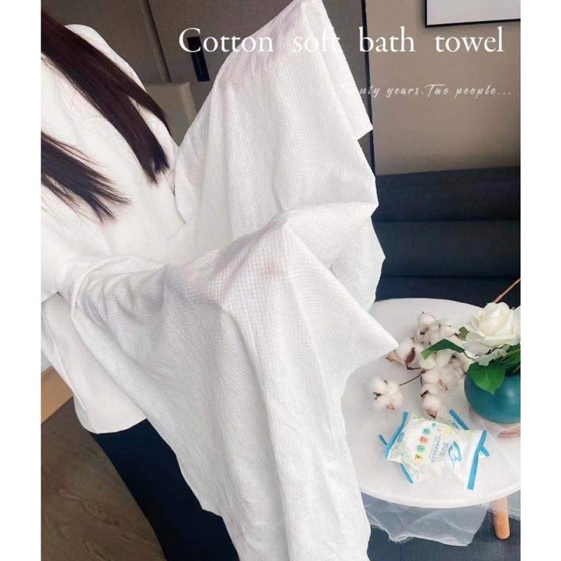 Khăn tắm dạng viên dài 1,4m siêu tiện lợi