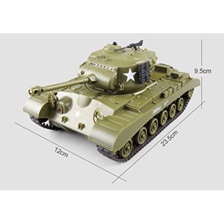 Xe tăng M26 PERSHING điều khiển từ xa TỈ LỆ 1:30, mô hình đồ chơi xe Tank điều khiển từ xa M26 Pershing HengLong