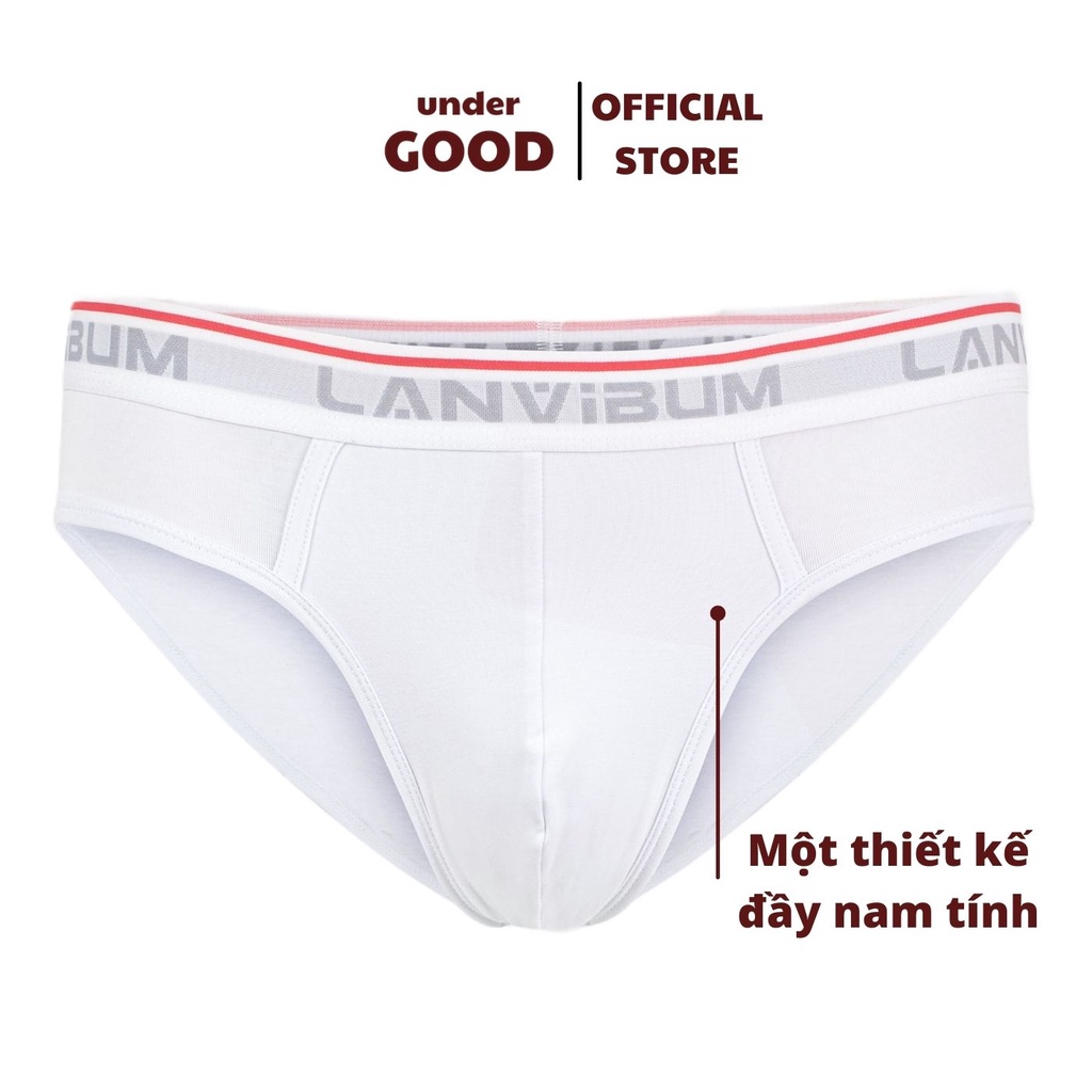 Quần sịp nam tam giác vải cotton cao cấp, hoàn thiện tỉ mỉ/ Quần lót nam dáng Brief mạnh mẽ, nam tính