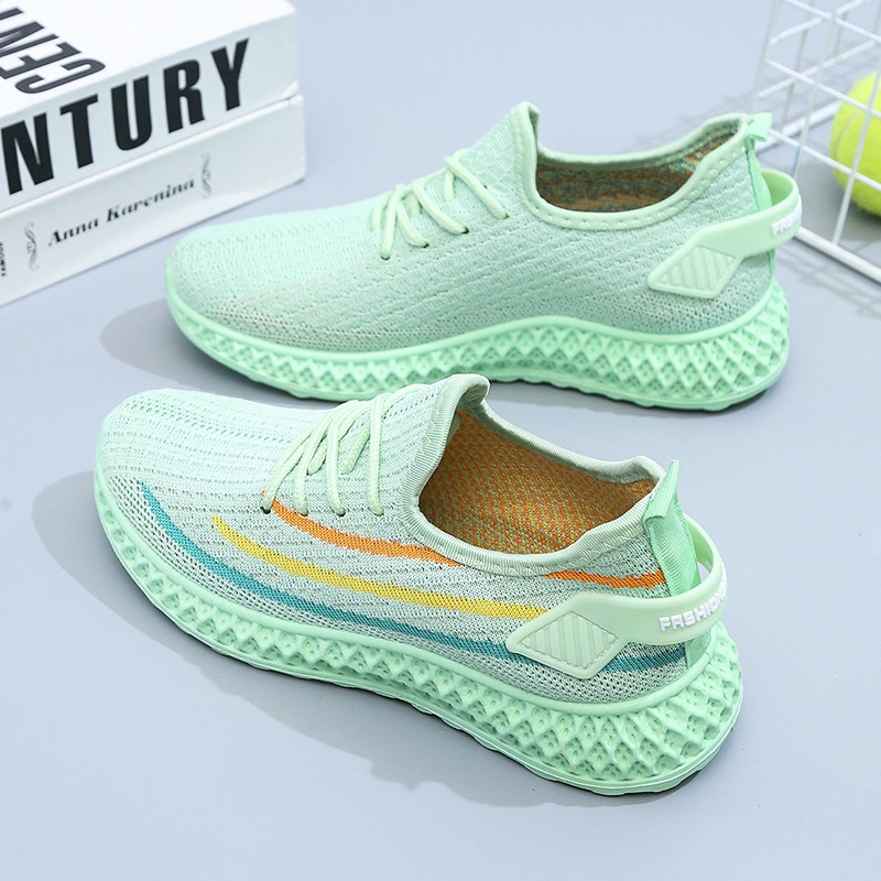 Giày sneaker IELGY phối lưới thoáng khí thoải mái thời trang dành cho nữ