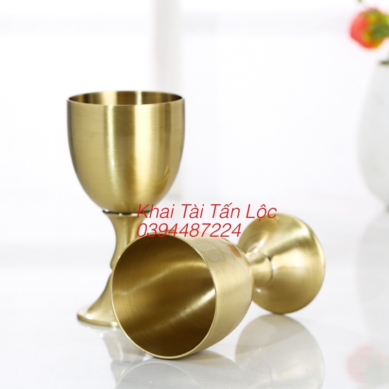 Bộ bình rượu song Long tranh châu và 2 ly bằng đồng kiểu cổ