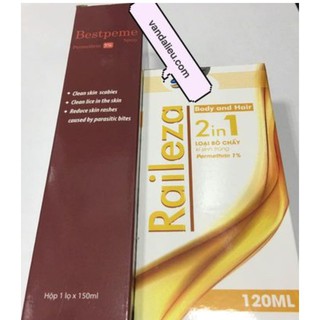 Combo ghẻ. raileza+bestpeme spray 150ml