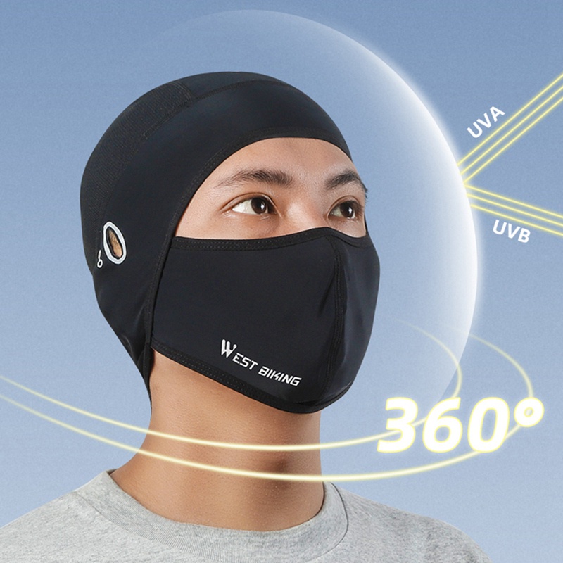 West BIKING Khăn Quàng Cổ Kiêm Mặt Nạ Chống Nắng Bằng Lụa Lạnh Bảo Vệ Mặt Và Băng Đô Đi Xe Đạp / Câu Cá Mùa Hè